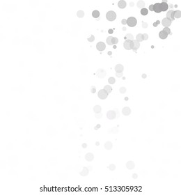 Bubbles Circle Dots Unique Gray White Bright Vector Background