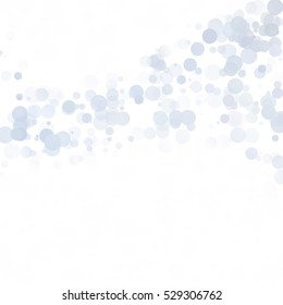 Bubbles Circle Dots Unique Gray White Bright Vector Background