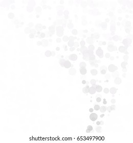 Bubbles Circle Dots Unique Gray White Bright Vector Background