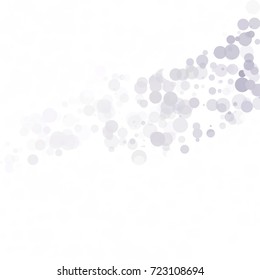 Bubbles Circle Dots Unique Gray White Bright Vector Background