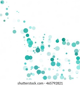 Bubbles Circle Dots Unique Green Bright Vector Background