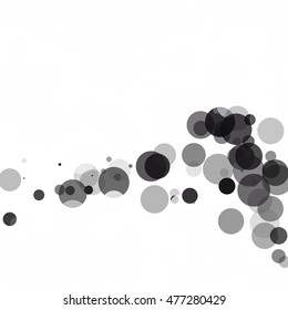 Bubbles Circle Dots Unique Green Bright Vector Background