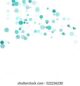 Bubbles Circle Dots Unique Green Bright Vector Background