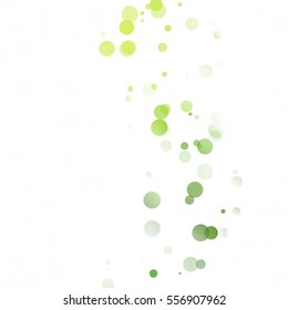 Bubbles Circle Dots Unique Green Bright Vector Background