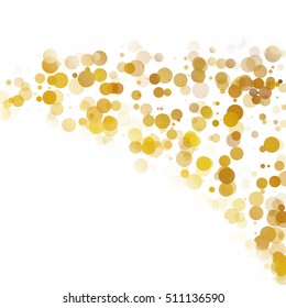 Bubbles Circle Dots Unique Orange Bright Vector Background