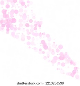 Bubbles Circle Dots Unique Pink Bright Vector Background