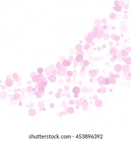 Bubbles Circle Dots Unique Pink Bright Vector Background