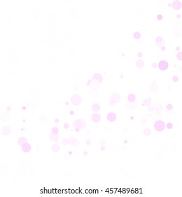 Bubbles Circle Dots Unique Pink Bright Vector Background