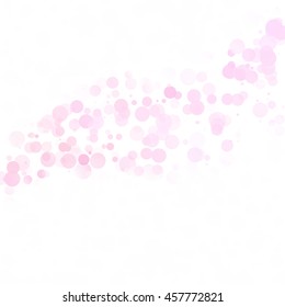 Bubbles Circle Dots Unique Pink Bright Vector Background