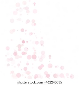 Bubbles Circle Dots Unique Pink Bright Vector Background