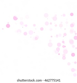 Bubbles Circle Dots Unique Pink Bright Vector Background