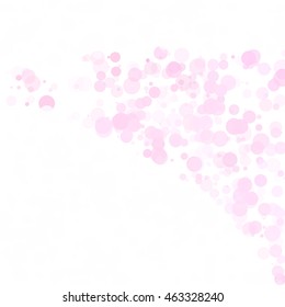 Bubbles Circle Dots Unique Pink Bright Vector Background