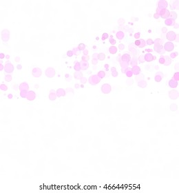 Bubbles Circle Dots Unique Pink Bright Vector Background