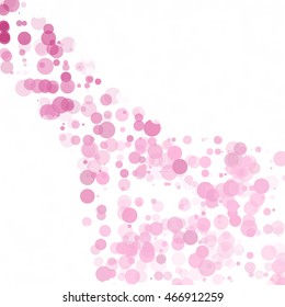 Bubbles Circle Dots Unique Pink Bright Vector Background