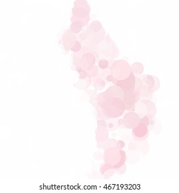 Bubbles Circle Dots Unique Pink Bright Vector Background