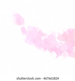 Bubbles Circle Dots Unique Pink Bright Vector Background