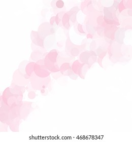 Bubbles Circle Dots Unique Pink Bright Vector Background