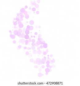 Bubbles Circle Dots Unique Pink Bright Vector Background