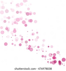 Bubbles Circle Dots Unique Pink Bright Vector Background