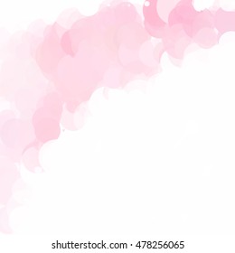 Bubbles Circle Dots Unique Pink Bright Vector Background