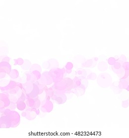 Bubbles Circle Dots Unique Pink Bright Vector Background