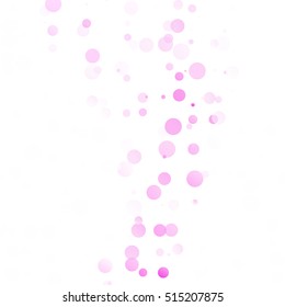 Bubbles Circle Dots Unique Pink Bright Vector Background