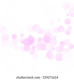 Bubbles Circle Dots Unique Pink Bright Vector Background