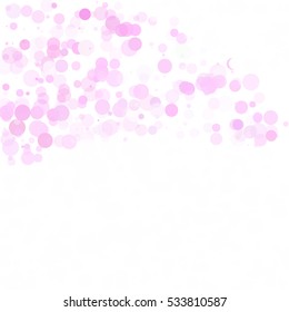 Bubbles Circle Dots Unique Pink Bright Vector Background