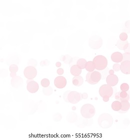 Bubbles Circle Dots Unique Pink Bright Vector Background