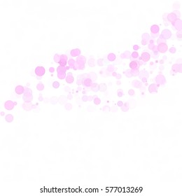 Bubbles Circle Dots Unique Pink Bright Vector Background