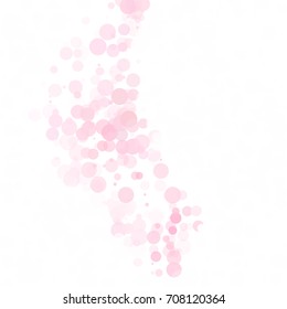 Bubbles Circle Dots Unique Pink Bright Vector Background