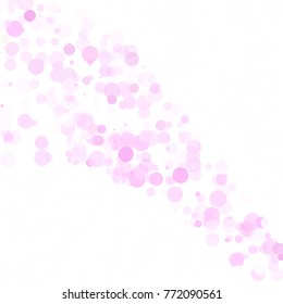 Bubbles Circle Dots Unique Pink Bright Vector Background