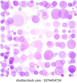 Bubbles Circle Dots Unique Purple Bright Vector Background