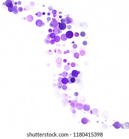 Bubbles Circle Dots Unique Purple Bright Vector Background