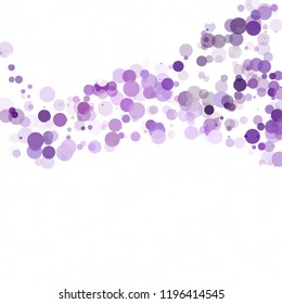 Bubbles Circle Dots Unique Purple Bright Vector Background