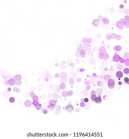 Bubbles Circle Dots Unique Purple Bright Vector Background