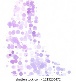 Bubbles Circle Dots Unique Purple Bright Vector Background