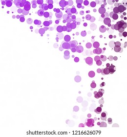 Bubbles Circle Dots Unique Purple Bright Vector Background