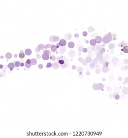 Bubbles Circle Dots Unique Purple Bright Vector Background