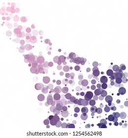 Bubbles Circle Dots Unique Purple Bright Vector Background