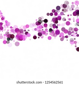 Bubbles Circle Dots Unique Purple Bright Vector Background