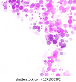 Bubbles Circle Dots Unique Purple Bright Vector Background