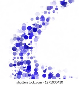 Bubbles Circle Dots Unique Purple Bright Vector Background