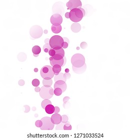 Bubbles Circle Dots Unique Purple Bright Vector Background