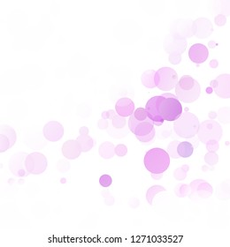 Bubbles Circle Dots Unique Purple Bright Vector Background