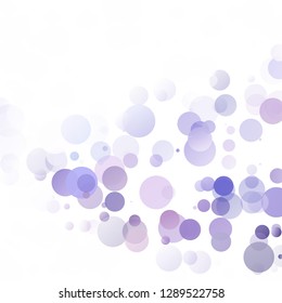 Bubbles Circle Dots Unique Purple Bright Vector Background