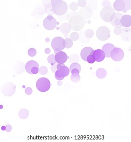 Bubbles Circle Dots Unique Purple Bright Vector Background