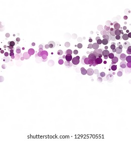 Bubbles Circle Dots Unique Purple Bright Vector Background