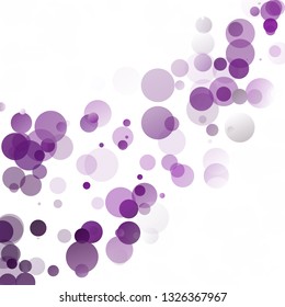 Bubbles Circle Dots Unique Purple Bright Vector Background