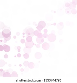 Bubbles Circle Dots Unique Purple Bright Vector Background